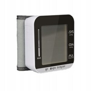 Mobilny pulsoksymetr na nadgarstek czarno - biały 